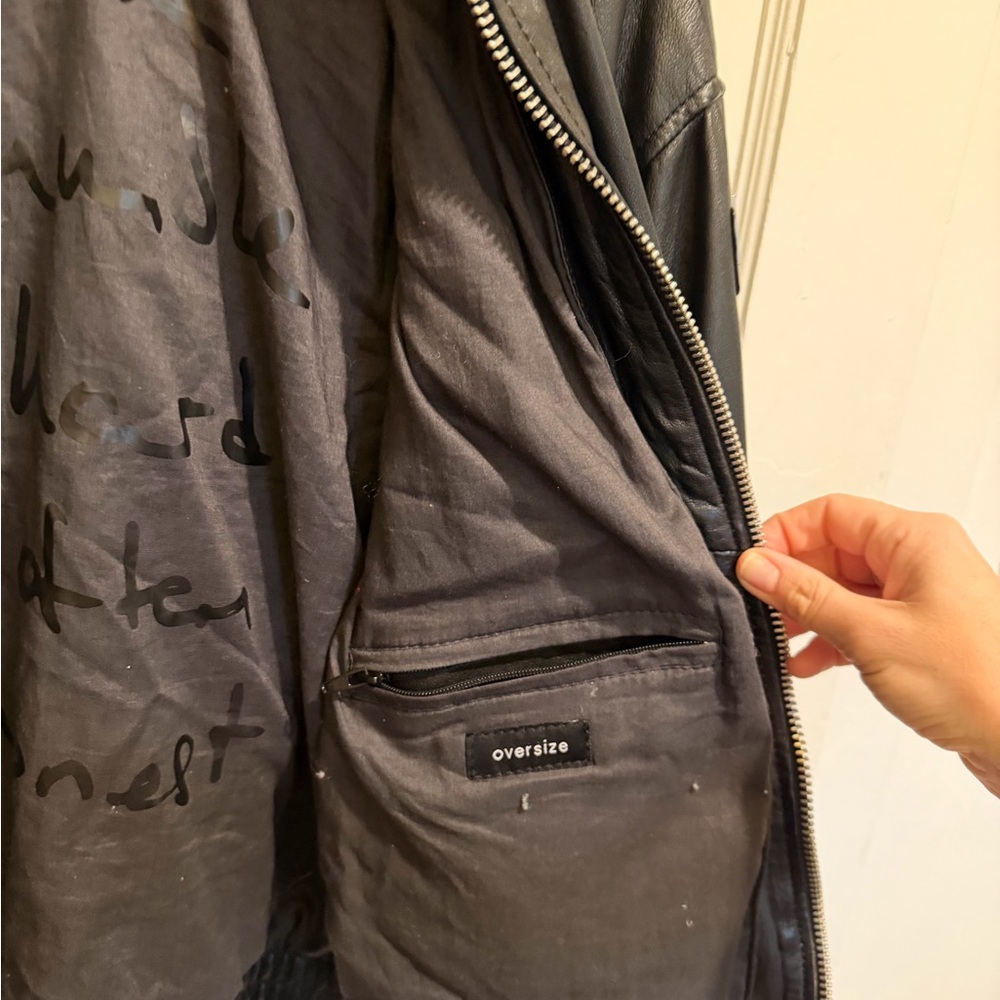 Mauritius Irka leather bomber - free people XS - Picture 11 of 11